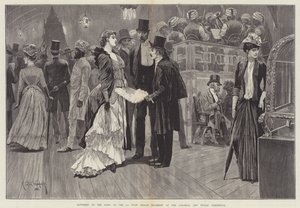 Escuchando a la banda del 1er Regimiento de las Indias Occidentales en la Exposición Colonial e India